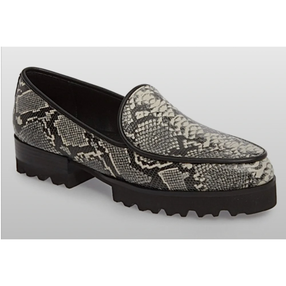 Donald J. Pliner ‘Enza’ Python Platform Loafers Size 6 MSRP $189